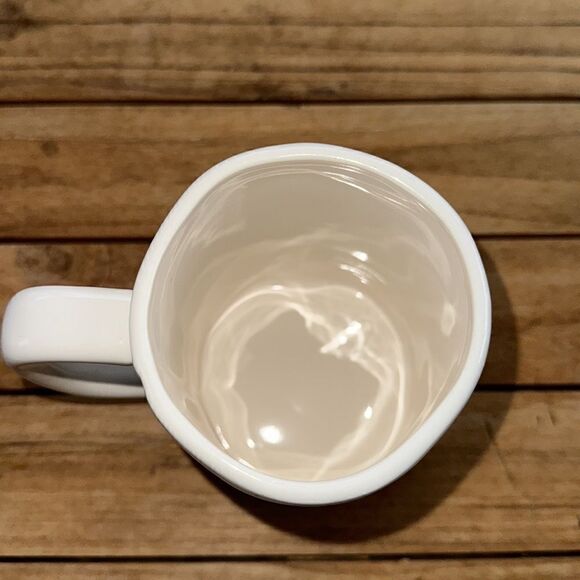 Rae Dunn Artisan Collection White Ceramic Large Letter “Early Bird” Mug. 16oz - Picture 4 of 5